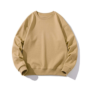 Sudadera Unisex Básica de Cuello Redondo, Lisa, de Manga Larga, Color Sólido, Informal, Holgada, de Felpa Suave, Varios Colores - Product Image 6