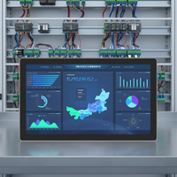 PC Industrial DIN sin Ventilador con VGA para Salida Dual RS232 RS485 COM GPIO, CPU Intel I5/i7 RK3588, Windows 10/11 IoT