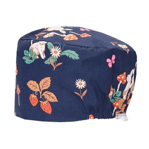 Chapeaux d'infirmière à impression numérique réglables Casquettes chirurgicales sanitaires Chapeaux de gommage dentaire Vêtements de clinique souples pour les propriétaires d'animaleries Coton - Product Image 1