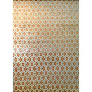 Alfombra de lana y viscosa anudada a mano Azalea Ivory, diseño geométrico rectangular para decoración del hogar, sala de estar, pasillo, gran alfombra de yute. - Product Image 1