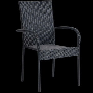 Chaise en bois au design européen contemporain avec structure en bois et coussins gris, confortable pour le jardin et le salon - Product Image 4