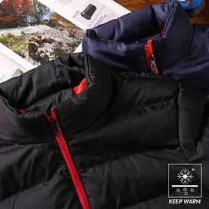 Chaqueta acolchada recortada de manga larga para hombre personalizada al por mayor, abrigo de invierno para hombre - Product Image 6