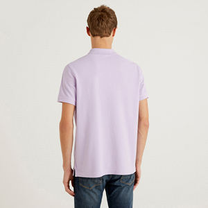 เสื้อคอตตอนของผู้ชายสำหรับ2025เสื้อปักโลโก้ลำลองสีพื้นระบายอากาศแขนสั้นพลัสไซส์พิมพ์ลายถัก - Product Image 3