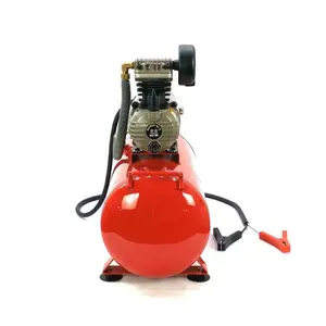 12V High Efficiency Weatherproof Long Duty Cycle DC Oil Less Portable Truck Air Compressor Pump with 25 liter tank for sale