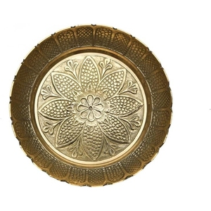 Assiette décorative indienne en laiton Prasad Katori pour ustensiles Pooja Pooja Articles d'article - Product Image 1