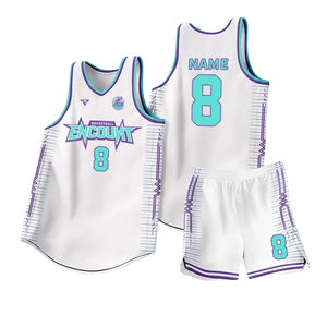 Maillots de basket-ball personnalisés pour hommes et jeunes à séchage rapide et respirants uniformes imprimés par sublimation réversible pour votre propre équipe - Product Image 6