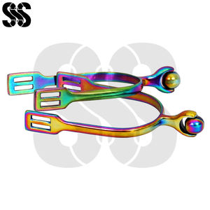 Espuelas de Equitación de Acero Inoxidable Resistentes a la Corrosión, Multicolores, de Alta Calidad, Personalizadas, para Uso Diario - Product Image 5