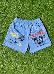 Haute qualité rétro Camouflage imprimé maille hommes court été Logo personnalisé Sublimation décontracté personnalisé maille Shorts - Product Image 6