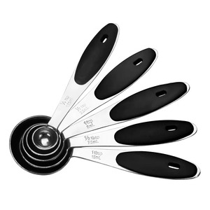 ชุดถ้วยตวงพร้อมด้ามจับสแตนเลสสตีลคลาสสิกเหมาะสำหรับการอบอาหารในครัวและบาร์จำนวน8ชิ้นคุณภาพสูง - Product Image 6