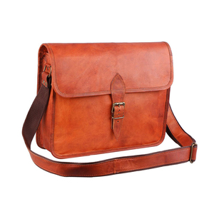 Custom Men's Leather Crossbody <b>Messenger</b> <b>Bag</b> Mini Side Sling for Business with Polyester Lining - Product Image 4