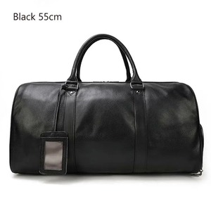 Bolso de lona de cuero genuino para hombres, bolso de viaje Vintage Weekender, equipaje de mano para la noche, bolso de gimnasio de cuero hecho a mano para hombres - Product Image 5