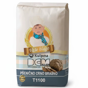DEM Kulpin T1100 Black Wheat <b>Flour</b> Made From Wheat 25kg Bag for Baking with 12 Months Shelf Life - Product Image 1