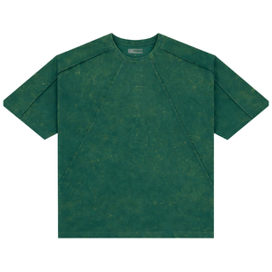 เสื้อยืดผู้ชายสีเขียวป่า ผ้าฝ้าย 100% ซักแล้ว สไตล์วินเทจ ลำลอง สตรีทแวร์ เนื้อผ้านุ่ม ระบายอากาศดี เหมาะสำหรับใส่ในชีวิตประจำวันในเมือง - Product Image 2