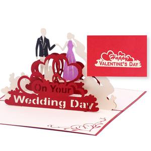Tarjeta Pop-Up 3D, Tarjetas Pop-Up para Boda, Tarjetas de Felicitación Hechas a Mano para el Día de San Valentín, Tarjetas 3D, Manualidades de Papel Pop-Up, Invitación Especial, Regalo - Product Image 3