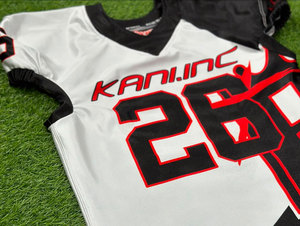 Ropa deportiva, uniforme de fútbol americano de color sólido, uniforme de fútbol americano hecho a medida de secado rápido - Product Image 4