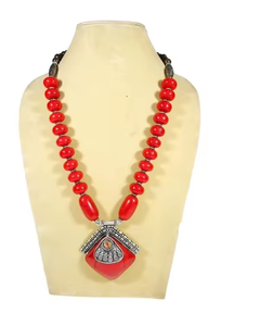 Custom Designed Resin Beads <b>Necklace</b> for <b>Women</b> Indian Fashion Jewelry Trendy Style for Party & Wedding <b>Cross</b> Europe - Product Image 1