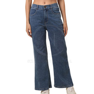 Hot Sale High Quality <b>Women's</b> Jeans Pants Unique Design Lightweight <b>Overalls</b> Logo Decoration Mid-Waist Casual Style <b>for</b> Spring - Product Image 1