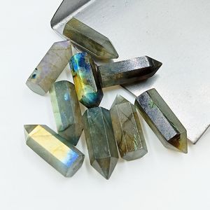 หินอัญมณีแกะสลักรูปร่างดินสอเจียระไนแบบหลายไฟตามธรรมชาติสำหรับเครื่องประดับรูปปั้นแกะสลักคริสตัลรักษา20มม. - Product Image 4