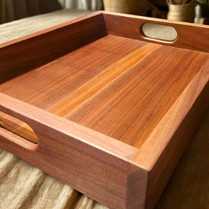 ถาดเสิร์ฟไม้ทำด้วยมือแบบสั่งทำ | สั่งทำ | วอลนัท, เมเปิ้ล, สีม่วงและอื่นๆ | ของขวัญส่วนบุคคลหรือสำเนียงที่บ้าน - Product Image 1