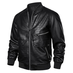 เสื้อแจ็คเก็ตวินด์เบรกเกอร์ทรงสลิมฟิต ผ้าแคนวาส หนังแท้ ดีไซน์วินเทจ สไตล์นักบิน ระบายอากาศได้ดี ซิปหน้า สตรีทแวร์ แฟชั่นใหม่มาแรง - Product Image 2