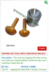 เหล็กตอกแบบต๊าปพร้อมที่เจาะไม้2อันเครื่องมือ614เครื่องประดับสำหรับเครื่องมือทำเครื่องประดับ - Product Image 2