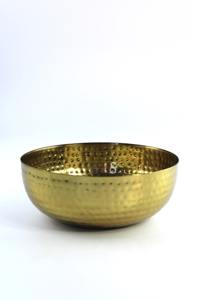 Modern Style Hammered Gold Serving Bowl For Home Decor Hotel Dining Festive <b>Table</b> Styling Luxury Display And Premium Gifting Use - Product Image 2