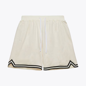 Unisex Custom Heavy Mesh Basketball Shorts Breathable Drawstring 2 Side Pockets Solid Style High Street Anti-Wrinkle Feature - Product Image 1