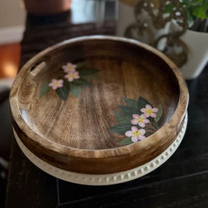 Bandeja de Madera de Diseño, la Mejor Calidad, Superventas, Ecológica, Duradera, Hecha a Mano, Decoración para el Hogar y la Cocina, Proveedor Mayorista de Regalos - Product Image 1