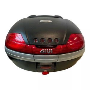 Original for GIVI Monokey Top Case for Motorcycle <b>Cushioned</b> Plastic and Aluminium Alloy Tail Box for <b>Storage</b> Used Condition - Product Image 1