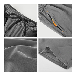 กางเกงขาสั้นผ้ายืดคาร์โก้หลายกระเป๋าของผู้ชายคลาสสิก2025ยอดนิยมมีคุณภาพสูงและพรีเมี่ยม100% โพลีเอสเตอร์ - Product Image 5