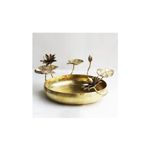 Decoración de mesa martillada antigua Forma redonda Urli Bowl Más vendidos Diseñador moderno Diseñador de hojas Decoración de bodas y eventos Urli - Product Image 1