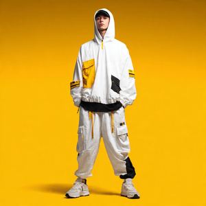 Conjunto Deportivo Holgado de 500 GSM con Estampado para Hombre, Sudadera con Capucha Holgada, Pantalones Deportivos Anchos, Conjunto Deportivo Holgado de Invierno para Hombre - Product Image 5