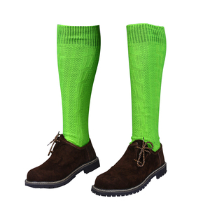 High Quality Traditional Bavarian Trachten for <b>Men</b> Casual Anti-Slip <b>Black</b> White Blue Pattern Carnival Oktoberfest Style 10 Pairs - Product Image 1