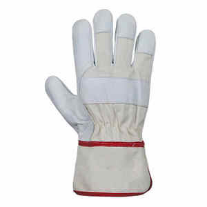 ถุงมือทำงานแบบแคนาดาสำหรับผู้ชายถุงมือนิรภัยหนังวัวแยกข้าง - Product Image 4