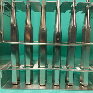 Juego de cureta de hueso Brun personalizado, cuchara afilada redonda, mango de acero de 17 cm, eje recto, Copa ovalada, instrumentos óseos ortopédicos - Product Image 6