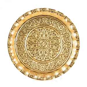 ถาดเสิร์ฟสำหรับตกแต่งบ้านและตกแต่งโต๊ะถาดทรงกลมหรูหราหรูหราสไตล์แฟนซีสำหรับตกแต่งบ้าน - Product Image 5