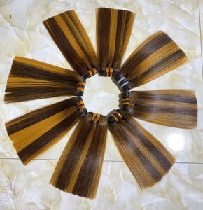 วิกต่อผมมนุษย์แบบผูกติดกับหนังกำพร้าสองชั้นสำหรับต่อผมแบบรัสเซีย - Product Image 1