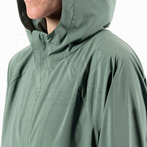 Veste coupe-vent décontractée pour femmes - Couleur et logo personnalisés, tissu tricoté respirant imperméable, à capuche - Product Image 4