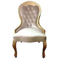 Chaise de salle à manger moderne et antique, en bois massif, à dossier haut, durable, imperméable, écologique, avec revêtement en velours, pour la maison, l'entrepôt ou le bar.