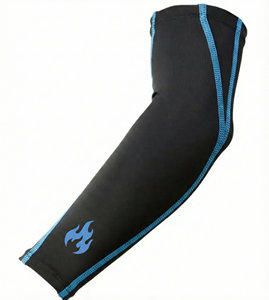 Mangas de compresión unisex para hombre y mujer, con diseño propio, que absorben la humedad, para actividades al aire libre, protección solar, marca personalizada, suministro de mangas de compresión. - Product Image 4