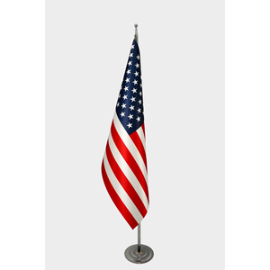 Bandera Oficial de EE. UU. para Interiores, 3x5 pies, Impresa Digitalmente, de Nailon, Poliéster y Seda, para Exhibición en Aluminio, Fibra de Vidrio, Industria Automotriz y de Seguros - Product Image 1