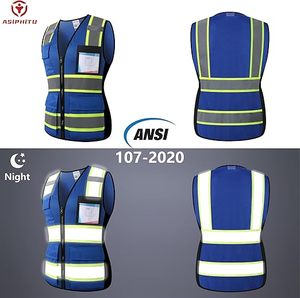 Chaleco de Trabajo de Alta Visibilidad para Hombre, Chaleco de Seguridad Reflectante de Alta Calidad - Product Image 3