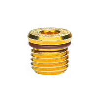 Coupeur à jet d'eau CNC pour H2O 400061-4 Bouchon hexagonal creux # 4 Str. Joint torique fileté 7/16\" OD pour intensificateur de machine de découpe hydroélectrique