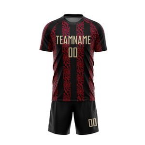 Vente en gros Impression par sublimation avec couleur unie Nom de l'équipe personnalisée France Football Jersey Sets pour hommes Football Uniforme - Product Image 2