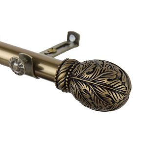 <b>Curtain</b> rod finials in brushed black finished made from strong metal ideal for <b>long</b> lasting elegant <b>curtain</b> rod accents - Product Image 3