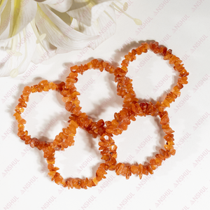 Bracelet en quartz naturel transparent à copeaux irréguliers, best-seller, pour la méditation, bijou tendance pour les soirées - Product Image 2