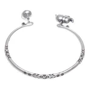 Pulsera de Plata de Ley 925 con Diseño de Elefante, Estilo Boho, Joyería para Mujer, Accesorios Minimalistas, Venta al por Mayor - Product Image 3