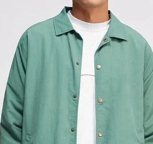 แจ็กเก็ตโค้ชสำหรับผู้ชายเสื้อโค้ชแขนเต็มรูปแบบป้องกันการยับ - Product Image 2