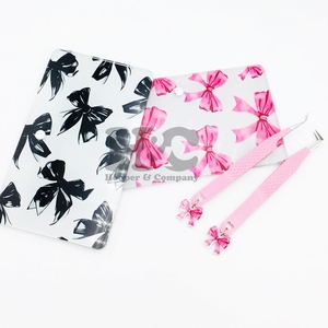 Nouveau Style Lash Tuile Rose Acrylique Arc Lash Plateau Tuile Durable Arc Lash Holder Maquillage Cils Tuile vison Logo Solide Plateau - Product Image 4