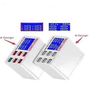 नया आगमन 6 पोर्ट यूएसबी चार्जर एलसीडी डिस्प्ले 40w मल्टी डिवाइस चार्जिंग स्टेशन - Product Image 4